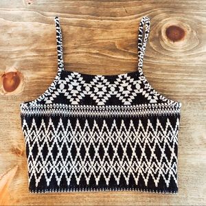 TopShop Aztec Crop
